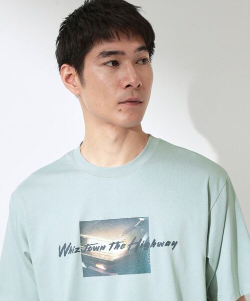 THE SHOP TK / ザ ショップ ティーケー Tシャツ | COOLフォト半袖Tシャツ 接触冷感／洗濯機OK（ミントグリーン(121)）