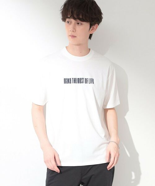 THE SHOP TK / ザ ショップ ティーケー Tシャツ | COOLロゴ半袖Tシャツ 接触冷感/洗濯機OK | 詳細1