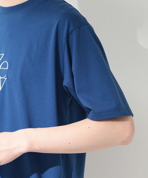 THE SHOP TK / ザ ショップ ティーケー Tシャツ | COOLロゴ半袖Tシャツ 接触冷感/洗濯機OK | 詳細13