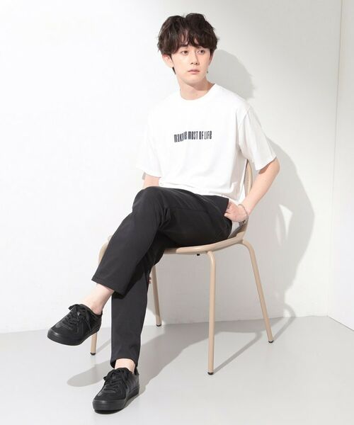 THE SHOP TK / ザ ショップ ティーケー Tシャツ | COOLロゴ半袖Tシャツ 接触冷感/洗濯機OK | 詳細3