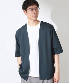 THE SHOP TK / ザ ショップ ティーケー カーディガン・ボレロ | メッシュ五分袖カーディガン＋半袖Tシャツ セットアイテム 洗濯機OK