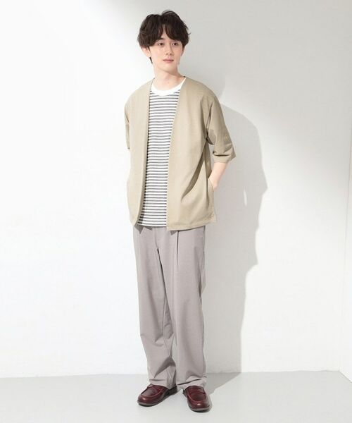THE SHOP TK / ザ ショップ ティーケー カーディガン・ボレロ | メッシュシャーリーカーディガン+半袖Tシャツ セットアイテム 洗濯機OK | 詳細5