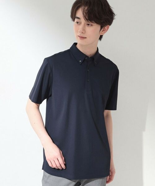 THE SHOP TK / ザ ショップ ティーケー ポロシャツ | アイス カノコポロシャツ【接触冷感/洗濯機OK】(ネイビー(094))