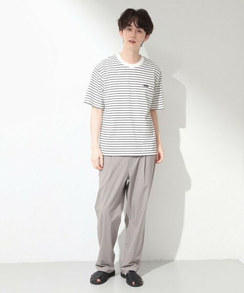 THE SHOP TK / ザ ショップ ティーケー Tシャツ | ワンポイント刺繍 半袖Tシャツ 洗濯機OK | 詳細7