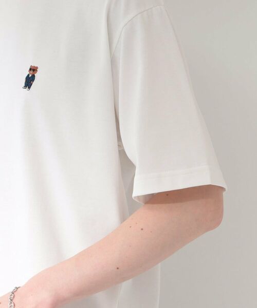 THE SHOP TK / ザ ショップ ティーケー Tシャツ | クマ刺繍 半袖Tシャツ 洗濯機OK | 詳細13