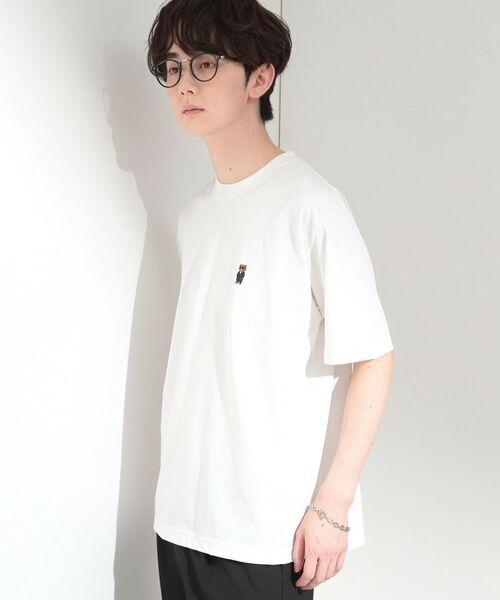 THE SHOP TK / ザ ショップ ティーケー Tシャツ | クマ刺繍 半袖Tシャツ 洗濯機OK | 詳細2