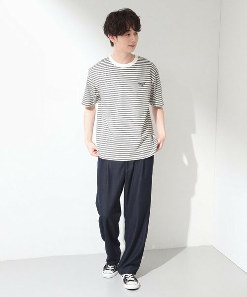 THE SHOP TK / ザ ショップ ティーケー Tシャツ | COOLボーダー 半袖Tシャツ 接触冷感/洗濯機OK | 詳細3