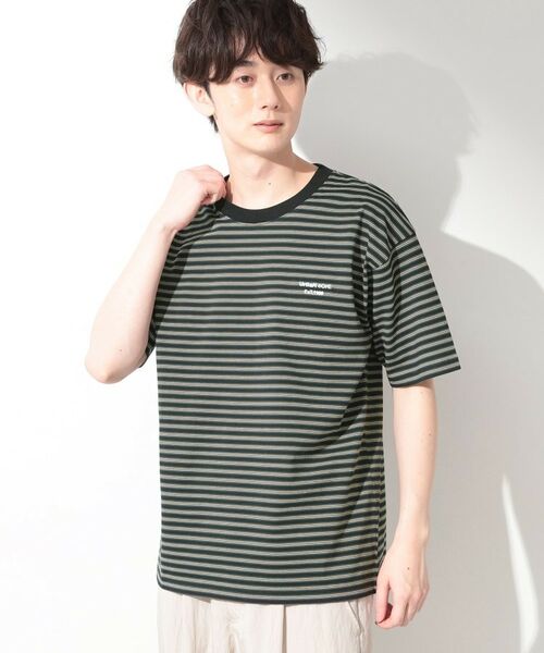THE SHOP TK / ザ ショップ ティーケー Tシャツ | COOLボーダー 半袖Tシャツ 接触冷感/洗濯機OK | 詳細5
