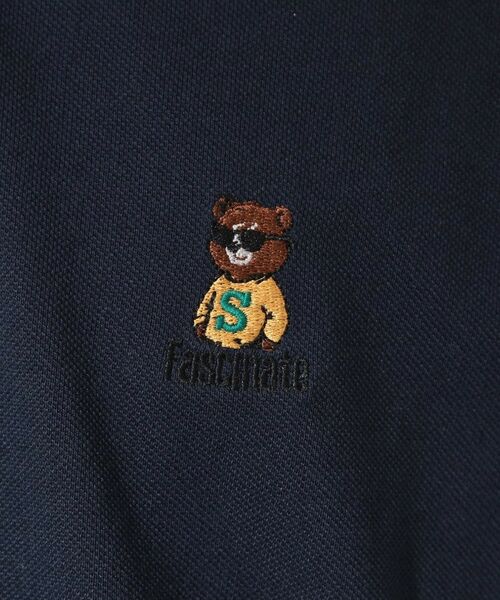 THE SHOP TK / ザ ショップ ティーケー ポロシャツ | クマ刺繍 半袖ポロシャツ 洗濯機OK | 詳細8