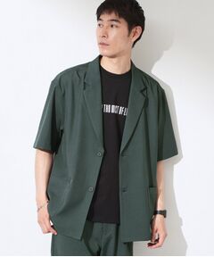 THE SHOP TK / ザ ショップ ティーケー テーラードジャケット | リラックスワイド 5分袖ジャケット セットアップ可／洗濯機OK