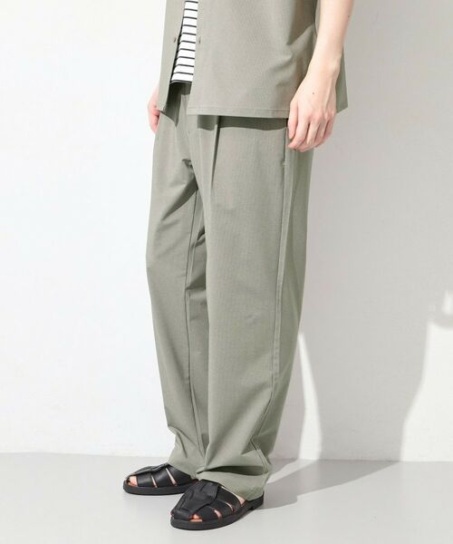 THE SHOP TK / ザ ショップ ティーケー パンツ | クールウェザー セミワイド イージーパンツ 接触冷感/吸水速乾/洗濯機OK/ベルト要らず | 詳細1