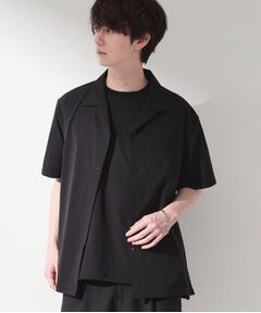 THE SHOP TK / ザ ショップ ティーケー シャツ・ブラウス | 【KURO】 ポリバレント半袖シャツ 接触冷感/UVカット/洗濯機OK