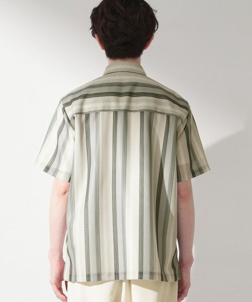 THE SHOP TK / ザ ショップ ティーケー シャツ・ブラウス | メッシュ ストライプ半袖シャツ 洗濯機OK／通気性◎ | 詳細15