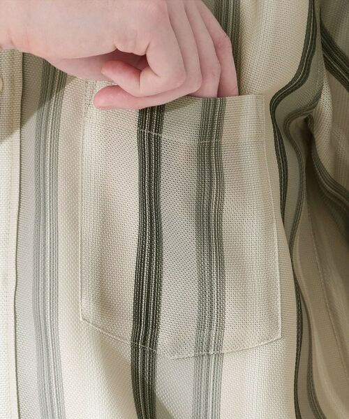 THE SHOP TK / ザ ショップ ティーケー シャツ・ブラウス | メッシュ ストライプ半袖シャツ 洗濯機OK／通気性◎ | 詳細18