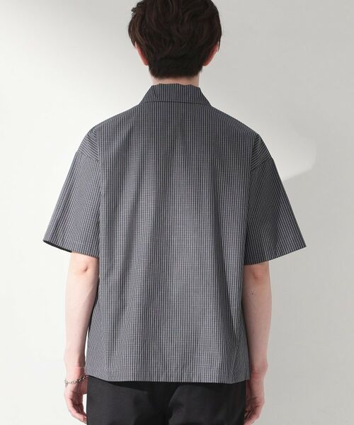 THE SHOP TK / ザ ショップ ティーケー シャツ・ブラウス | 半袖チェックジップシャツ 洗濯機OK | 詳細15