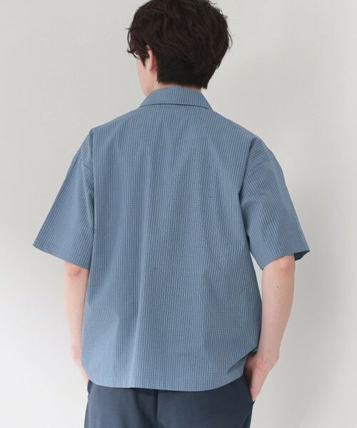 THE SHOP TK / ザ ショップ ティーケー シャツ・ブラウス | 半袖チェックジップシャツ 洗濯機OK | 詳細6