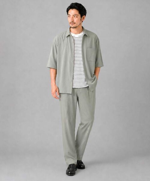 THE SHOP TK / ザ ショップ ティーケー シャツ・ブラウス | クールウェザー 半袖シャツ 接触冷感／吸水速乾／洗濯機OK／セットアップ可 | 詳細20