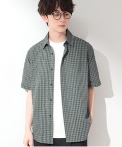 THE SHOP TK / ザ ショップ ティーケー シャツ・ブラウス | サッカー ギンガムチェック 半袖シャツ 洗濯機OK