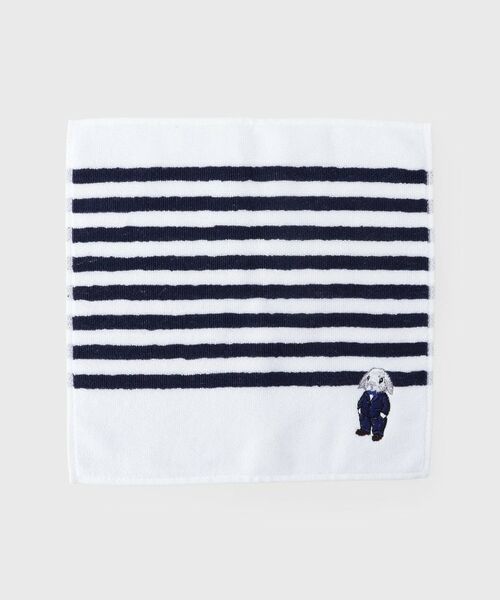 THE SHOP TK / ザ ショップ ティーケー ハンカチ | アニマル刺繍 今治タオルハンカチ（ネイビー(394)）