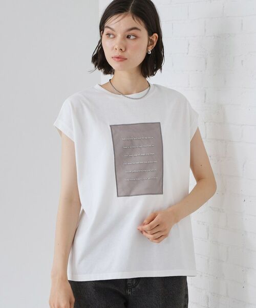 THE SHOP TK / ザ ショップ ティーケー Tシャツ | オーガンジー刺繍Tシャツ | 詳細1