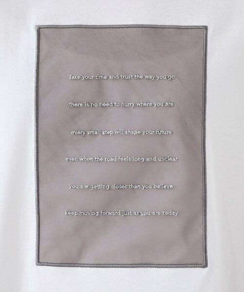 THE SHOP TK / ザ ショップ ティーケー Tシャツ | オーガンジー刺繍Tシャツ | 詳細4