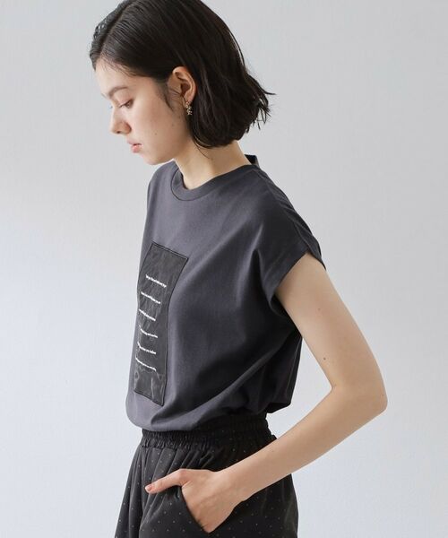 THE SHOP TK / ザ ショップ ティーケー Tシャツ | オーガンジー刺繍Tシャツ | 詳細6