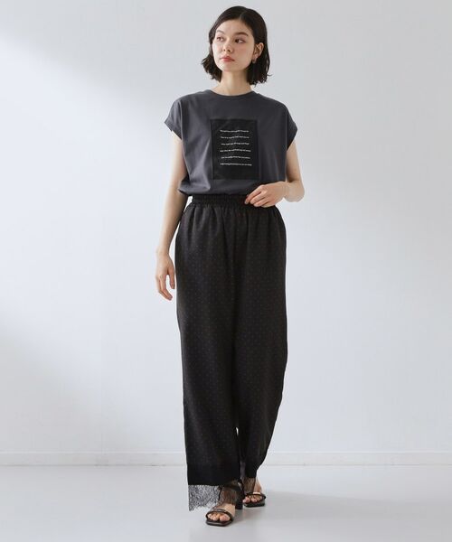 THE SHOP TK / ザ ショップ ティーケー Tシャツ | オーガンジー刺繍Tシャツ | 詳細7