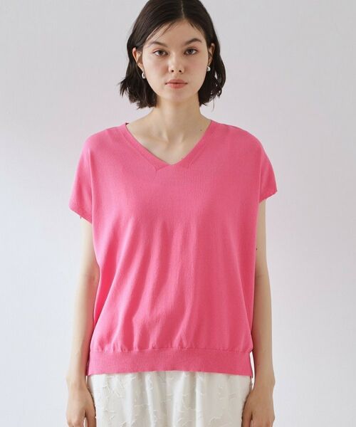 THE SHOP TK / ザ ショップ ティーケー ニット・セーター | 【さらっとタッチ】風通しのいい Vネックサマーニット | 詳細30