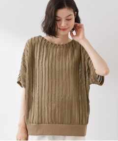 THE SHOP TK / ザ ショップ ティーケー カットソー | 見た目涼やか メッシュジャカードトップス