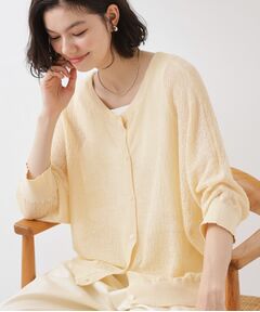 THE SHOP TK / ザ ショップ ティーケー カーディガン・ボレロ | 【気温差対策に】しぼしぼカーディガン