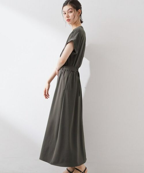 THE SHOP TK / ザ ショップ ティーケー ロング・マキシ丈ワンピース | 【ひんやり/遮熱】やみつきになる とろみスキッパーワンピース | 詳細4