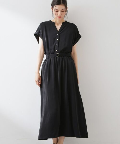 THE SHOP TK / ザ ショップ ティーケー ロング・マキシ丈ワンピース | 【ひんやり/遮熱】やみつきになる とろみスキッパーワンピース | 詳細7