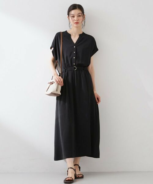 THE SHOP TK / ザ ショップ ティーケー ロング・マキシ丈ワンピース | 【ひんやり/遮熱】やみつきになる とろみスキッパーワンピース | 詳細9