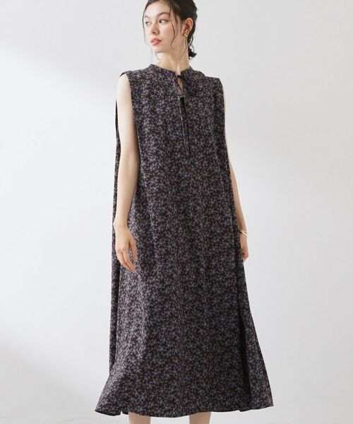 THE SHOP TK / ザ ショップ ティーケー ロング・マキシ丈ワンピース | 大人のリゾートムード 小花柄ワンピース（ブラウン(143)）
