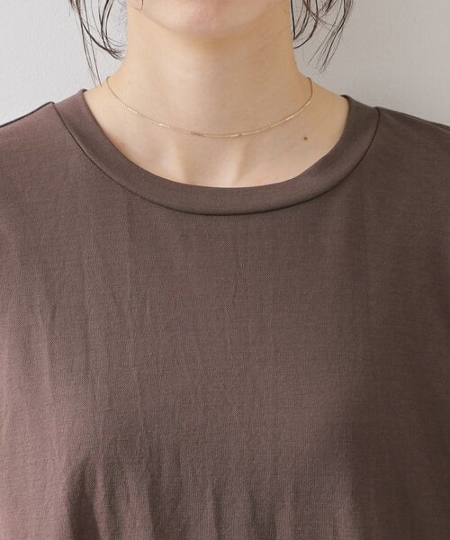 THE SHOP TK / ザ ショップ ティーケー ロング・マキシ丈ワンピース | 【ひんやり/体型カバー】肩タックデザイン サックワンピース | 詳細18