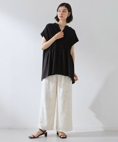 THE SHOP TK / ザ ショップ ティーケー シャツ・ブラウス | 【夏に嬉しい機能つき】ひんやりさらさら シャーリングデザインブラウス | 詳細10