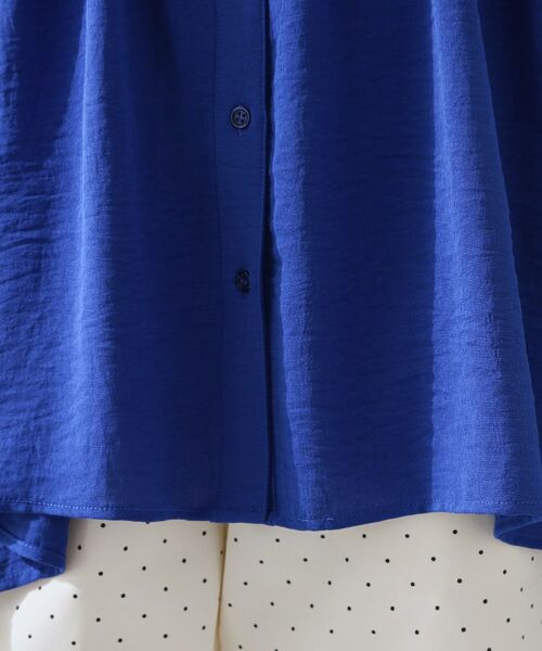 THE SHOP TK / ザ ショップ ティーケー シャツ・ブラウス | 【夏に嬉しい多機能/体型カバー】ひんやりさらさら シャーリングブラウス | 詳細27