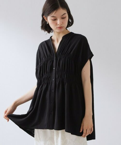 THE SHOP TK / ザ ショップ ティーケー シャツ・ブラウス | 【夏に嬉しい機能つき】ひんやりさらさら シャーリングデザインブラウス | 詳細8
