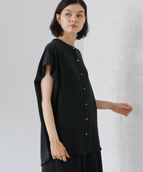 THE SHOP TK / ザ ショップ ティーケー シャツ・ブラウス | TORORIN遮熱バンドカラーブラウス | 詳細10