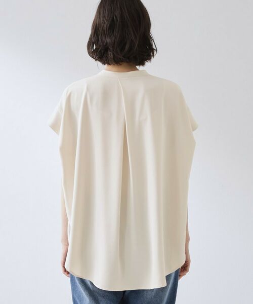 THE SHOP TK / ザ ショップ ティーケー シャツ・ブラウス | 【ひんやり/遮熱/セットアップ可】やみつきになる とろみバンドカラーブラウス | 詳細19