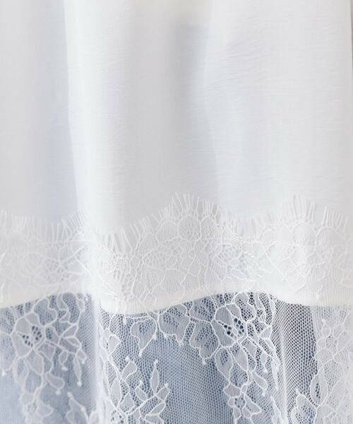 THE SHOP TK / ザ ショップ ティーケー シャツ・ブラウス | 【ひんやり/体型カバー】裾レース切り替え スキッパーシャツ | 詳細10