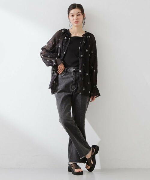 THE SHOP TK / ザ ショップ ティーケー シャツ・ブラウス | 華やぎを添える 花柄刺繍ブラウス | 詳細10