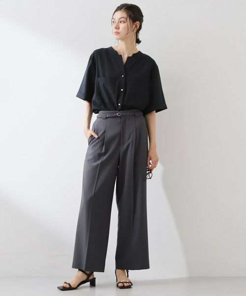 THE SHOP TK / ザ ショップ ティーケー シャツ・ブラウス | 【M-XL/さりげなく体型カバー】5分袖Wポケットシャツ | 詳細15