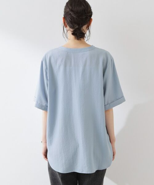 THE SHOP TK / ザ ショップ ティーケー シャツ・ブラウス | 【M-XL/さりげなく体型カバー】5分袖Wポケットシャツ | 詳細19