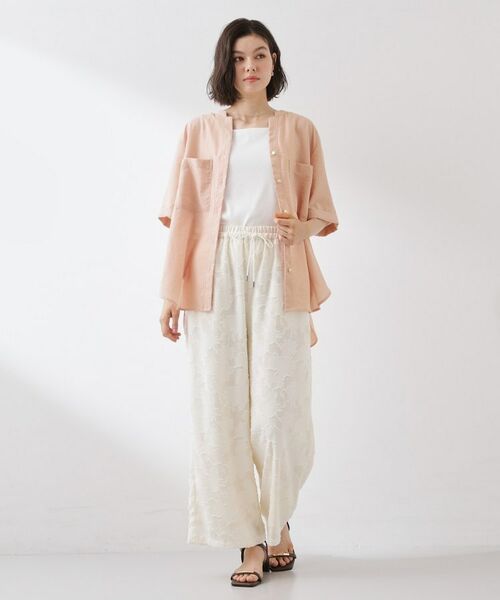 THE SHOP TK / ザ ショップ ティーケー シャツ・ブラウス | 【M-XL/さりげなく体型カバー】5分袖Wポケットシャツ | 詳細7