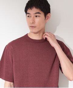 THE SHOP TK / ザ ショップ ティーケー ニット・セーター | 【抗菌防臭／UVカット／洗濯機OK】和紙混 半袖ニット