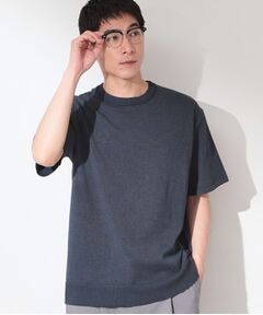 THE SHOP TK / ザ ショップ ティーケー ニット・セーター | 【抗菌防臭／UVカット／洗濯機OK】和紙混 半袖ニット