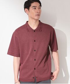 THE SHOP TK / ザ ショップ ティーケー ニット・セーター | 【抗菌防臭／UVカット／洗濯機OK】和紙混 半袖ニットシャツ