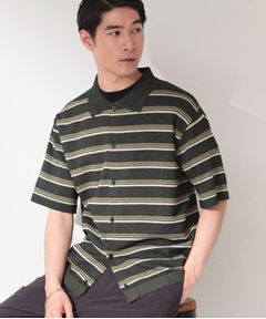THE SHOP TK / ザ ショップ ティーケー ニット・セーター | 【抗菌防臭／UVカット／洗濯機OK】和紙混 半袖ニットシャツ