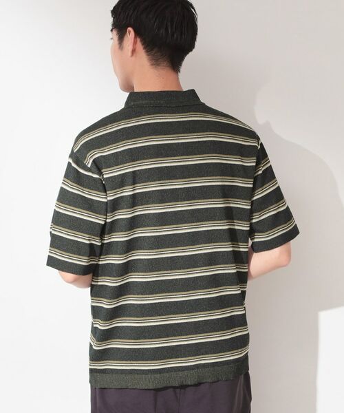THE SHOP TK / ザ ショップ ティーケー ニット・セーター | 【抗菌防臭/UVカット/洗濯機OK】和紙混 半袖ニットシャツ | 詳細14
